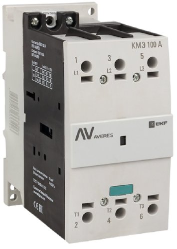 Контактор EKF Averes КМЭ 3п 3НО 100А 400В тип АС3  картинка